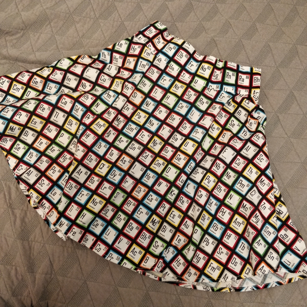 Retrolicious Periodic Table Circle Skirt